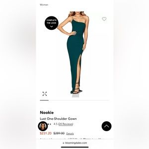NOOKIE LUST ONE SHOULDER GOWN